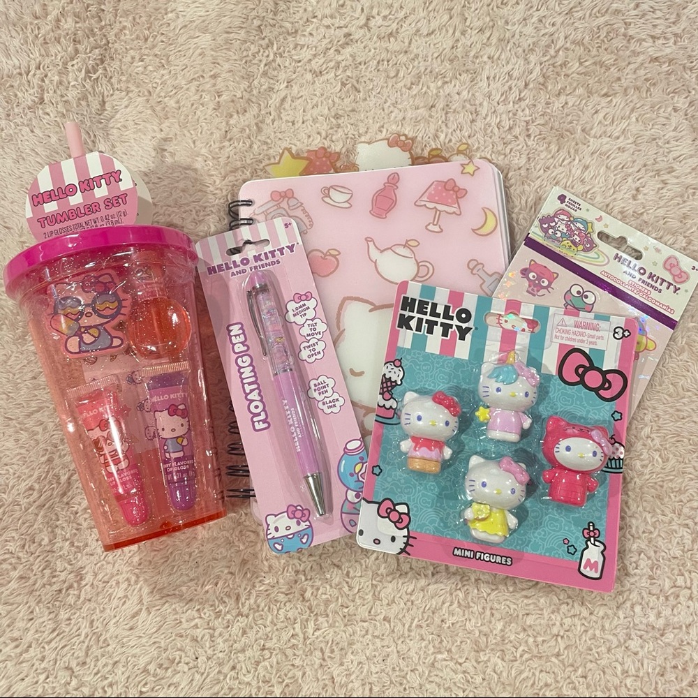 Hello Kitty Stationary and Beauty Bundle